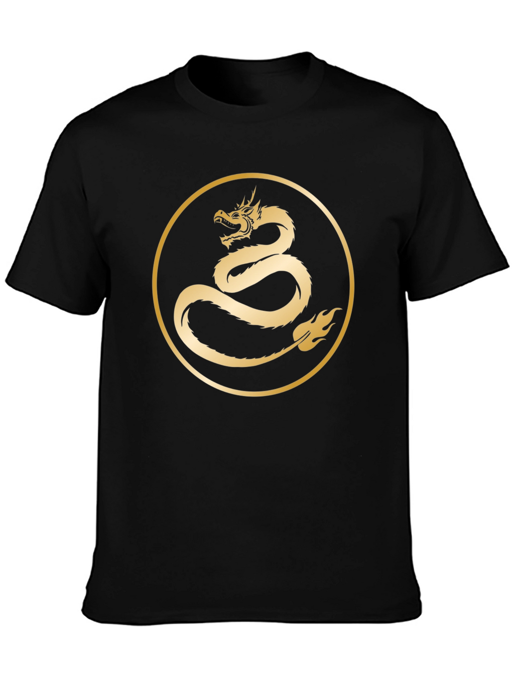 Dragon Circle Graphic Tee - Black