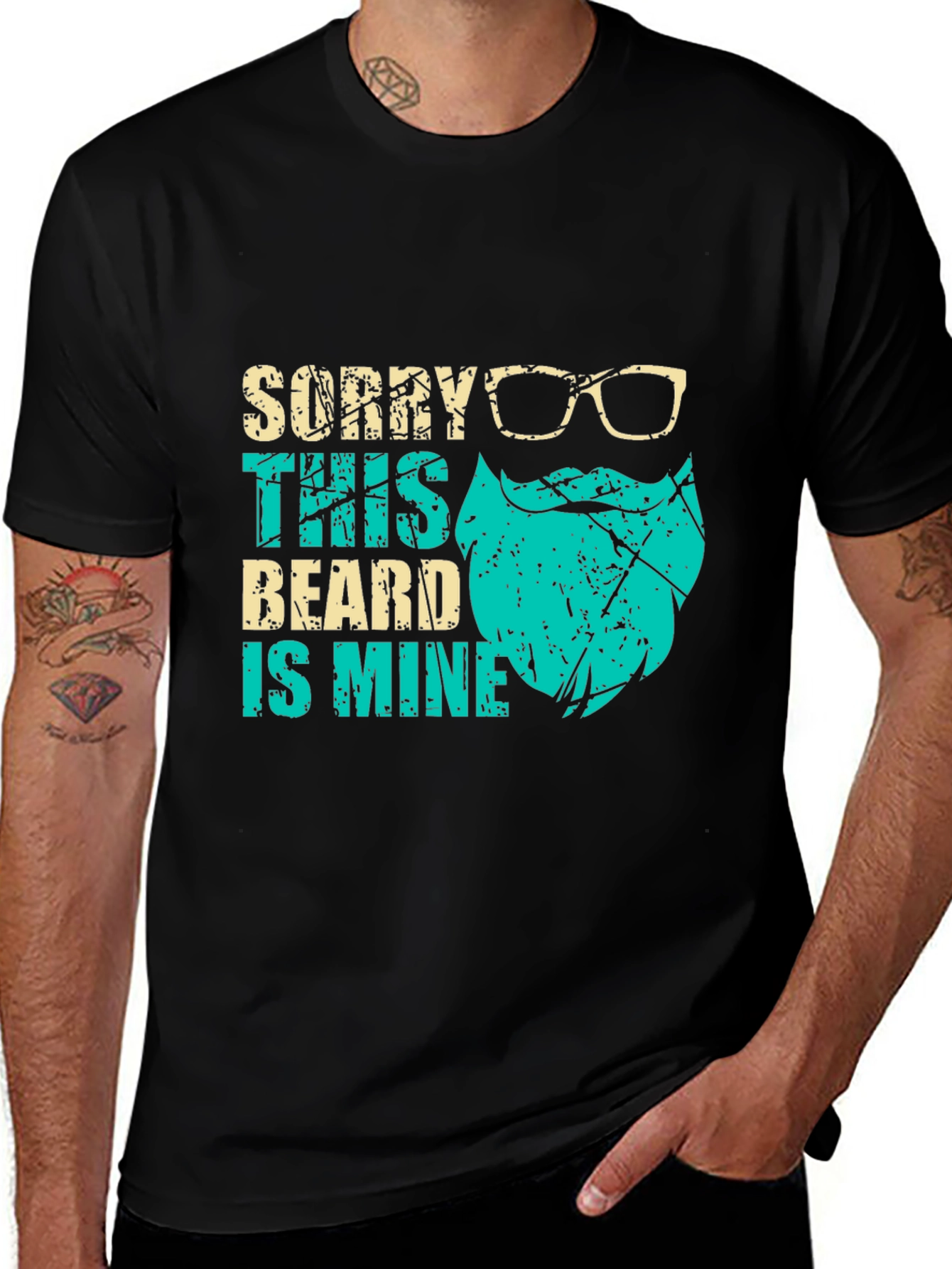 Bearded Humor Graphic Tee - Sorry This Beard is Mine