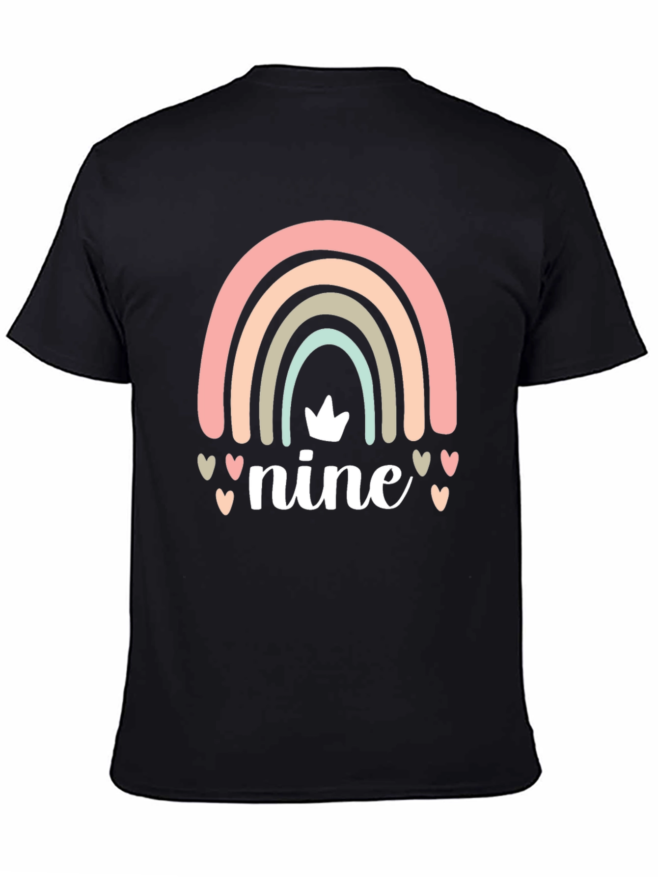 Nine Birthday Rainbow T-Shirt