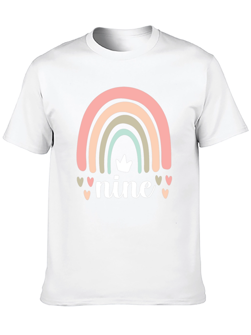 Nine Birthday Rainbow T-Shirt
