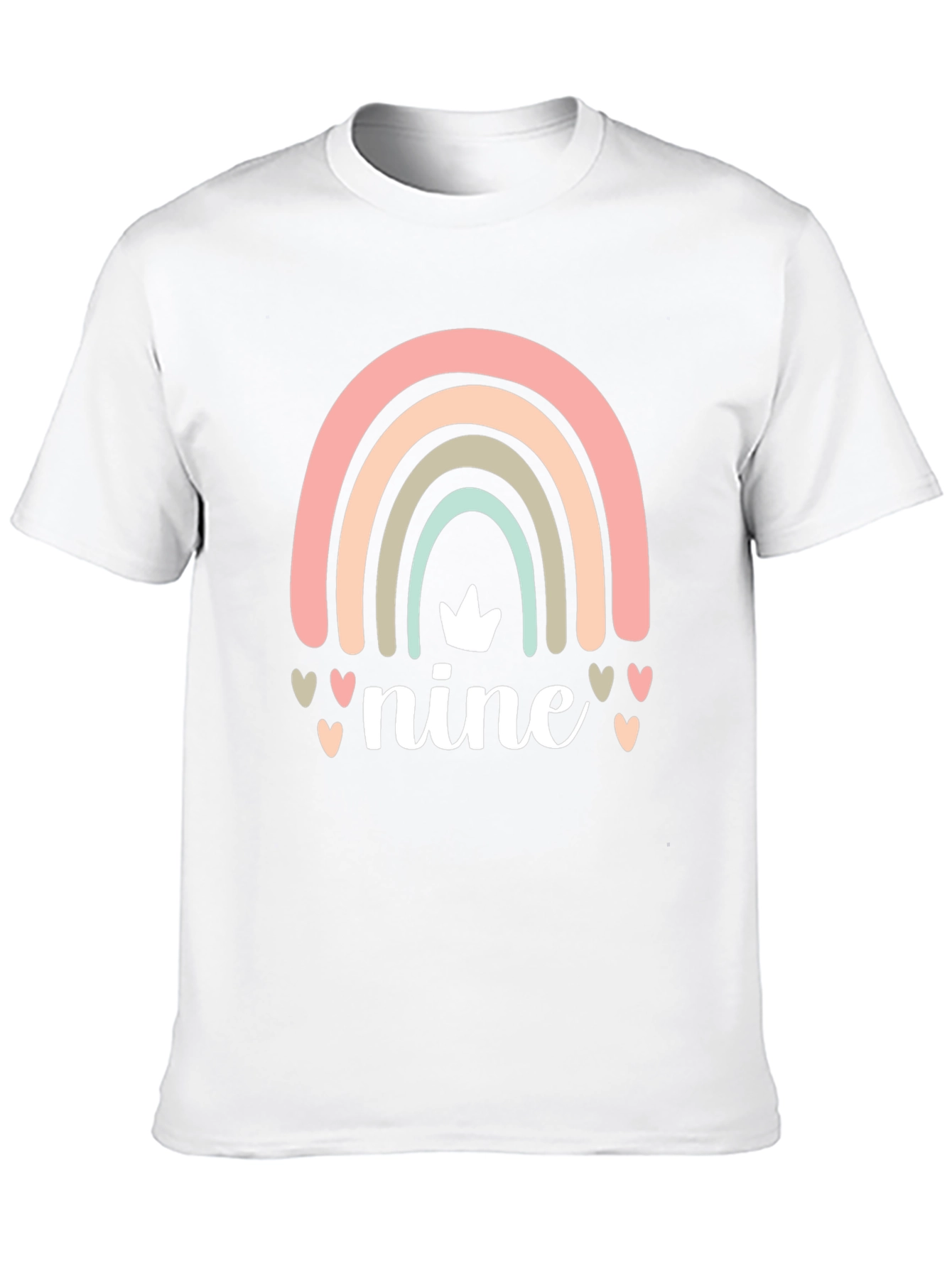 Nine Birthday Rainbow T-Shirt