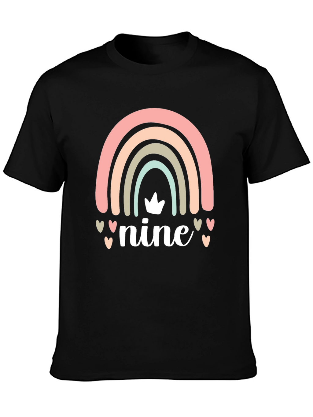 Nine Birthday Rainbow T-Shirt
