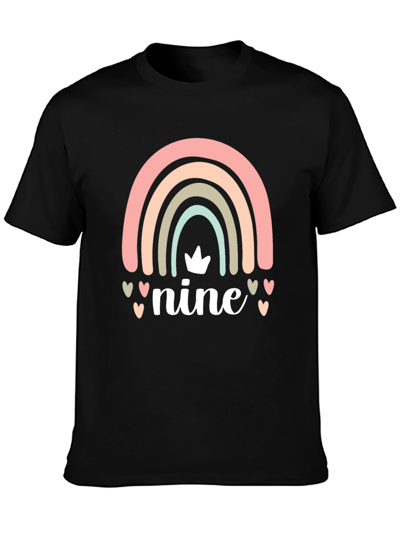 Nine Birthday Rainbow T-Shirt