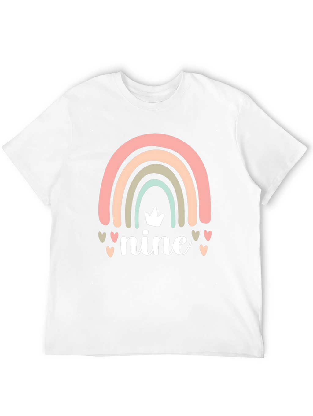 Nine Birthday Rainbow T-Shirt