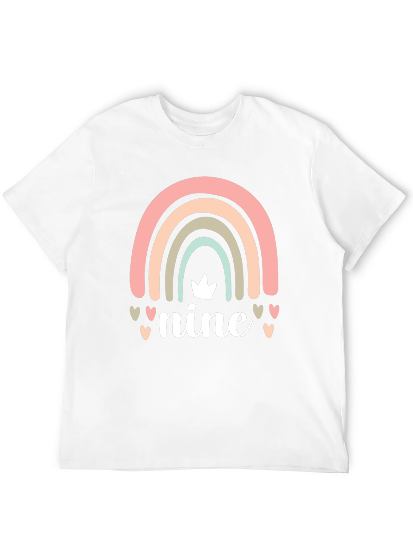 Nine Birthday Rainbow T-Shirt