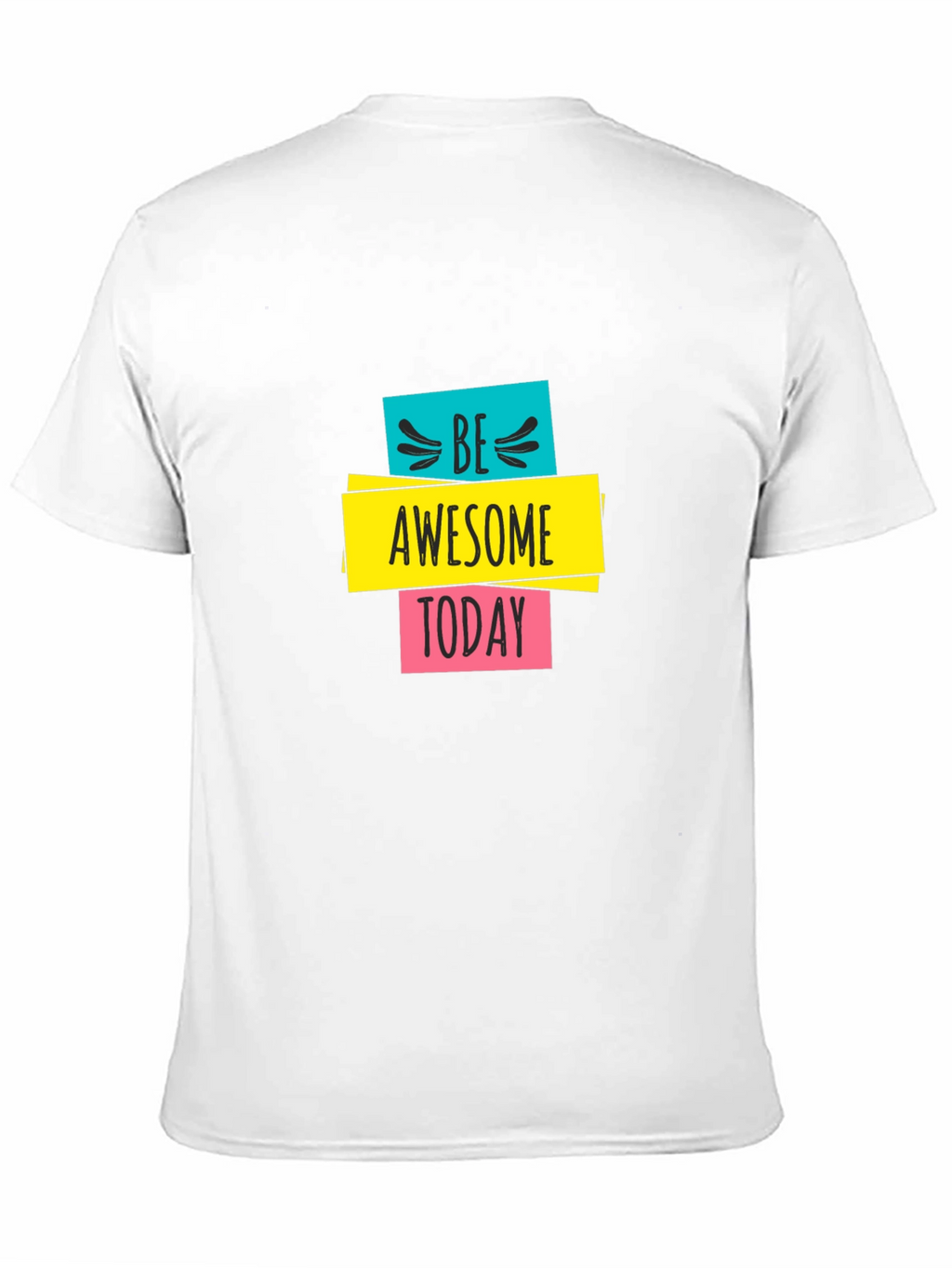 Be Awesome Today Graphic Black T-Shirt