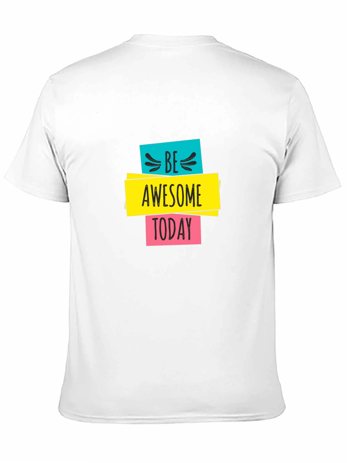 Be Awesome Today Graphic Black T-Shirt