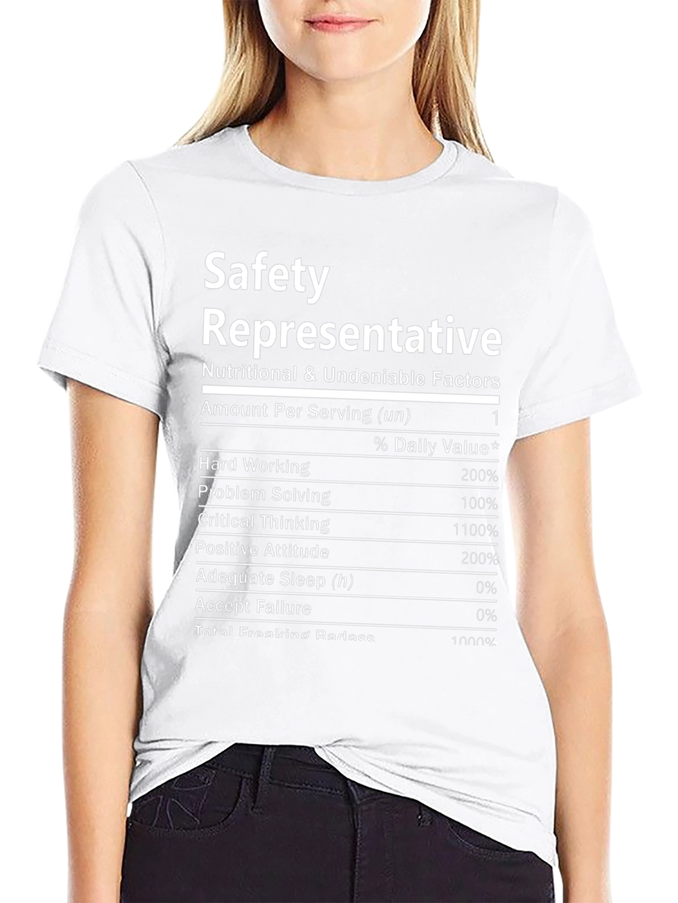 Safety Representative T-Shirt: Nutritional Facts