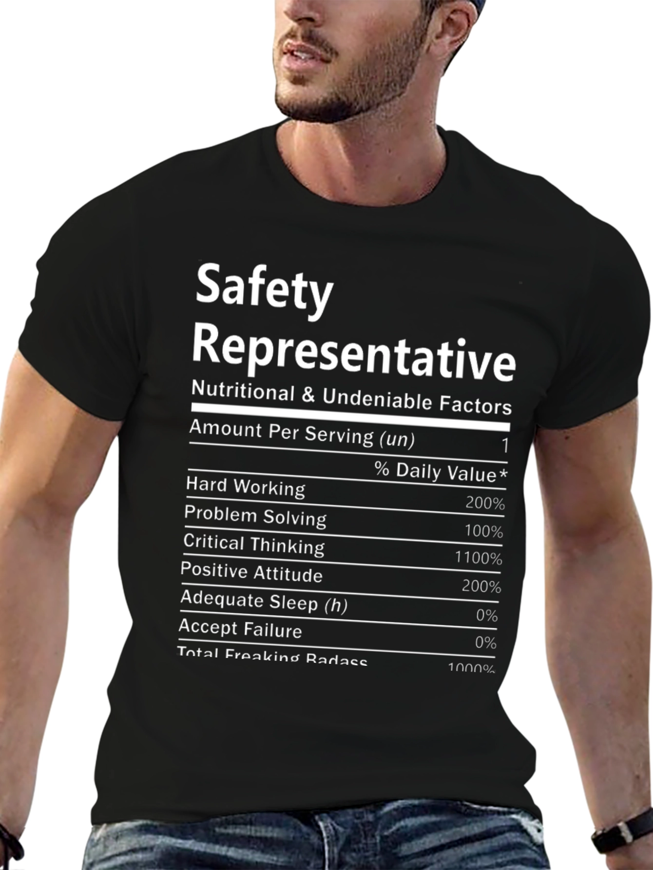 Safety Representative T-Shirt: Nutritional Facts
