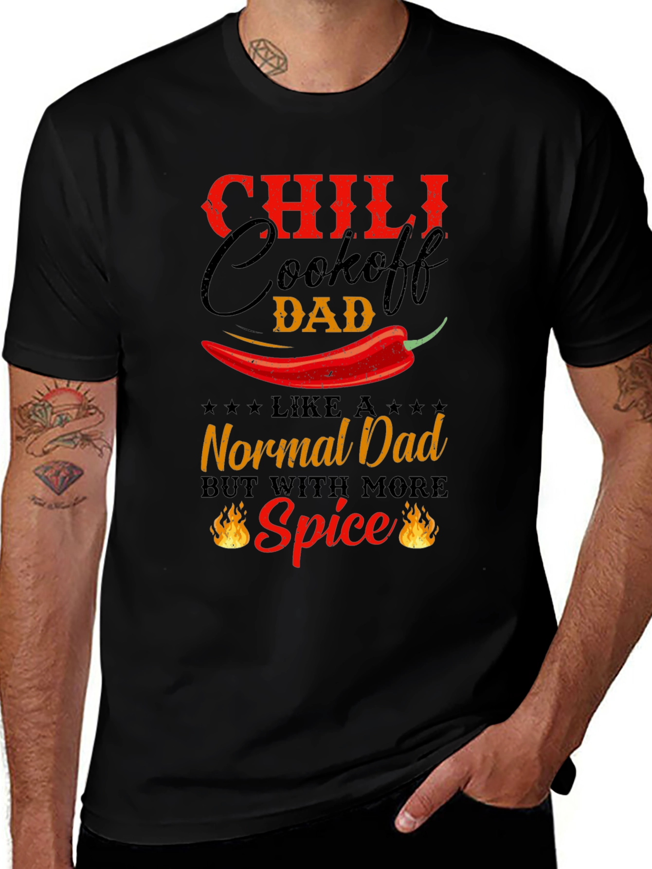 Spicy Dad Chili Cookoff T-Shirt