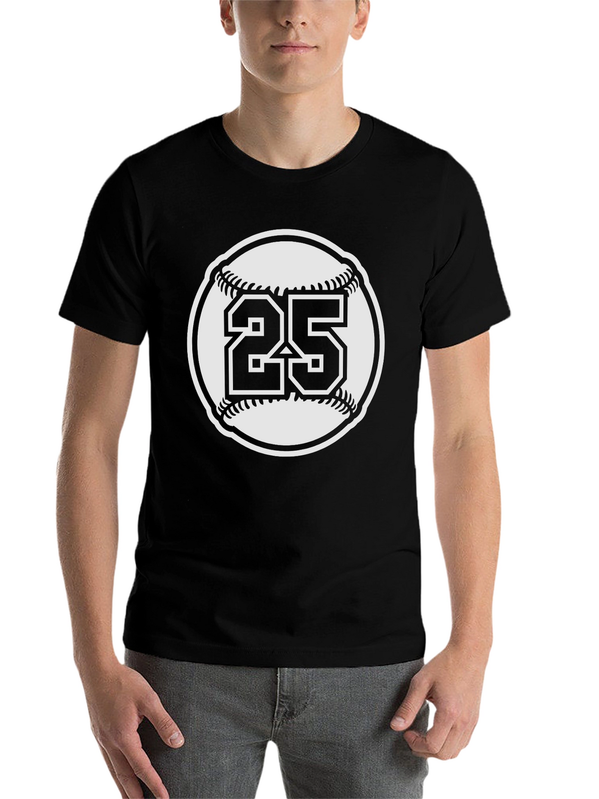 Baseball Number 25 Graphic Tee