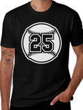 Baseball Number 25 Graphic Tee