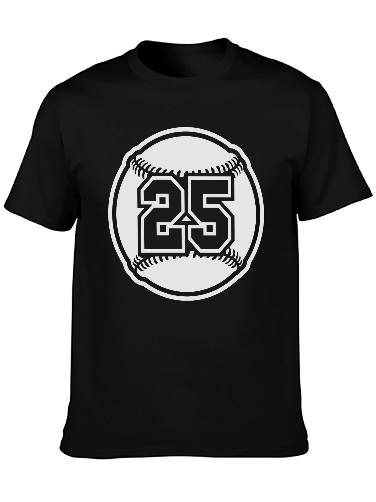 Baseball Number 25 Graphic Tee