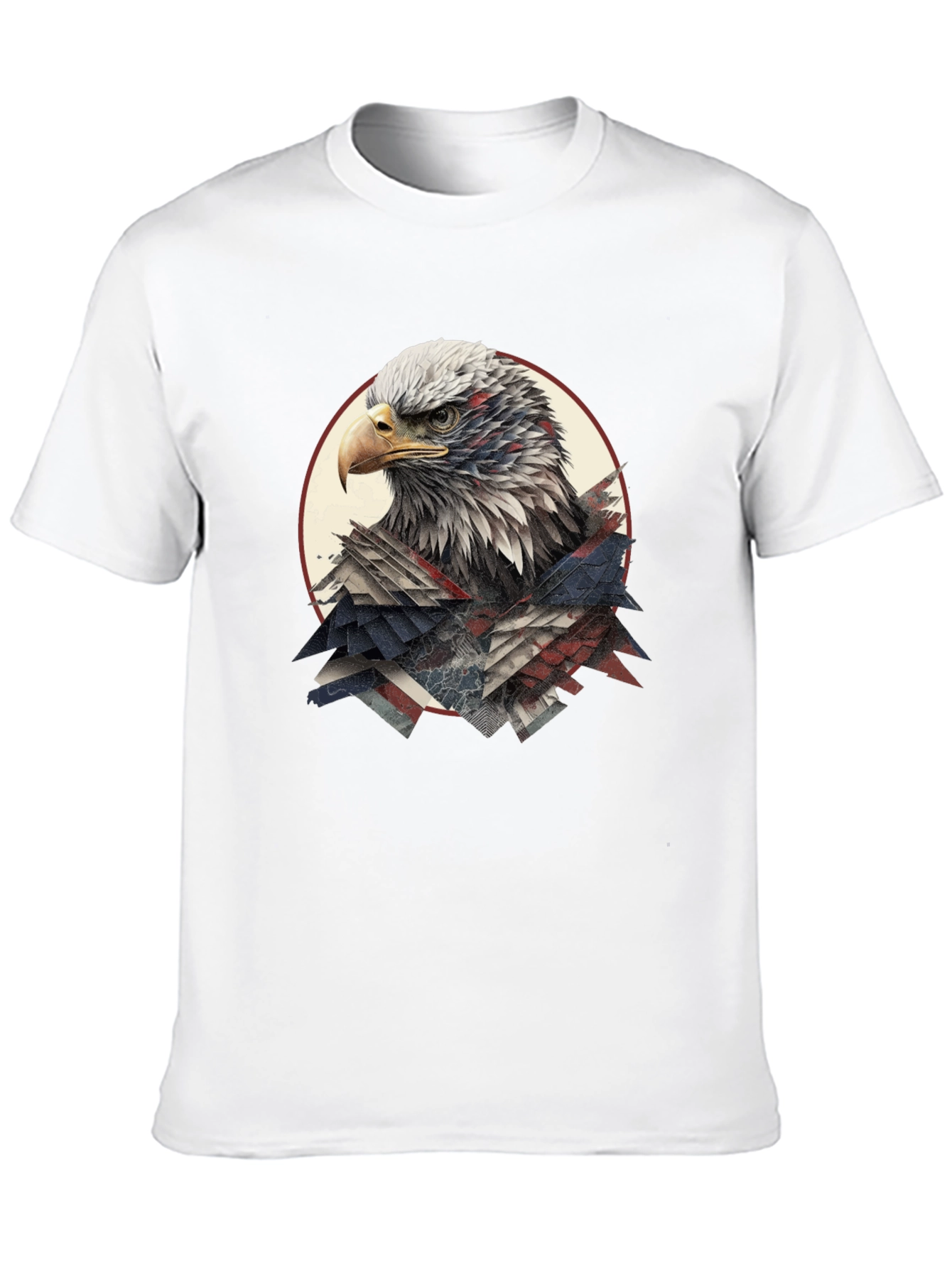 American Eagle Graphic Print Mens Black T-Shirt