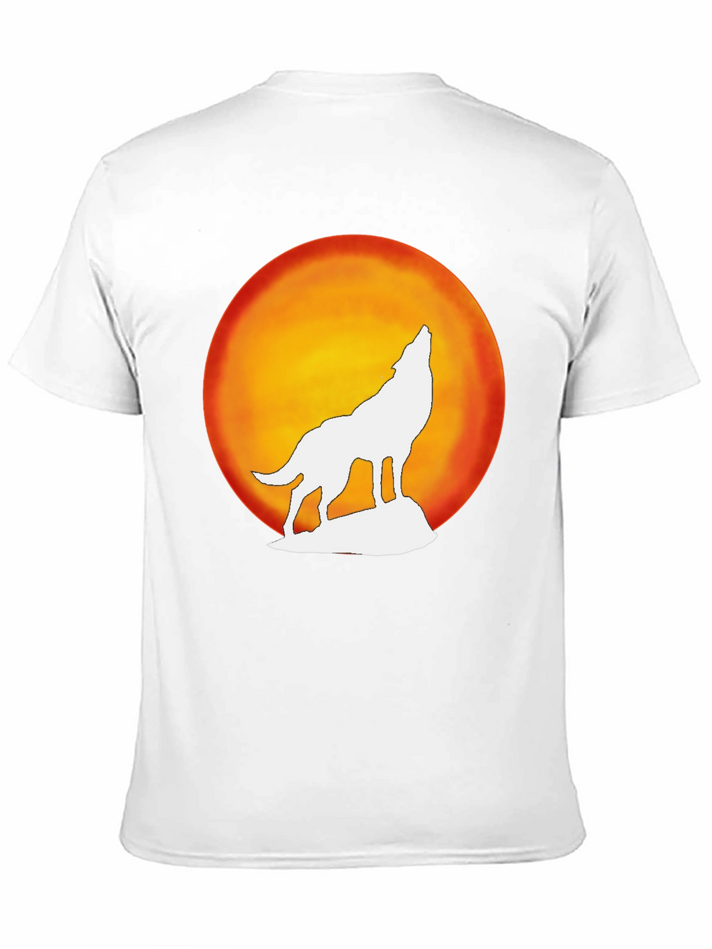 Wolf Howling Moon Graphic Tee