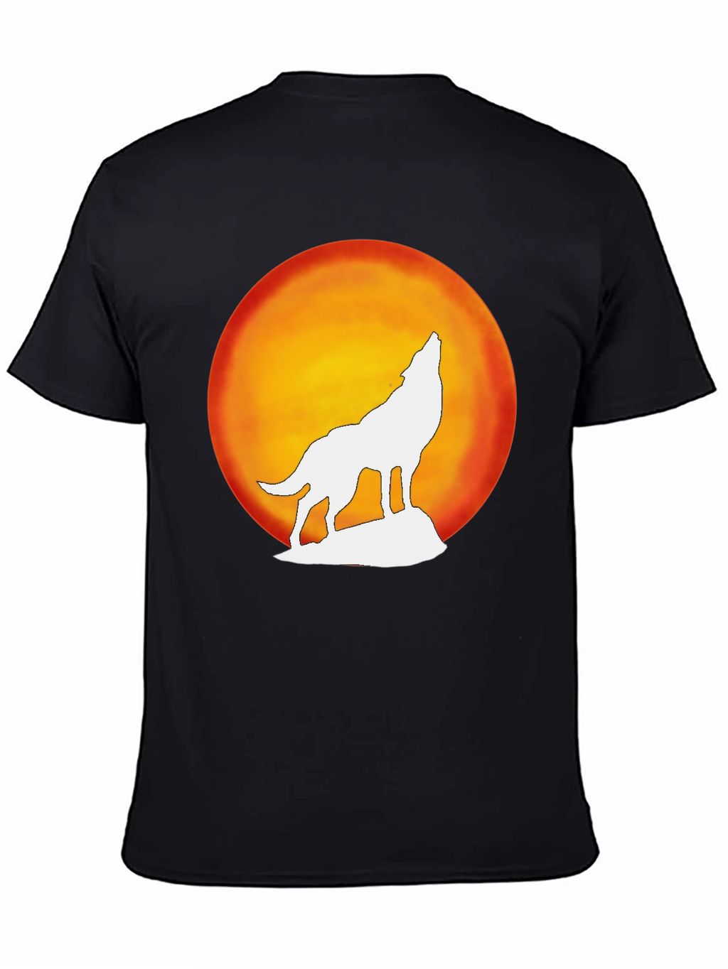 Wolf Howling Moon Graphic Tee