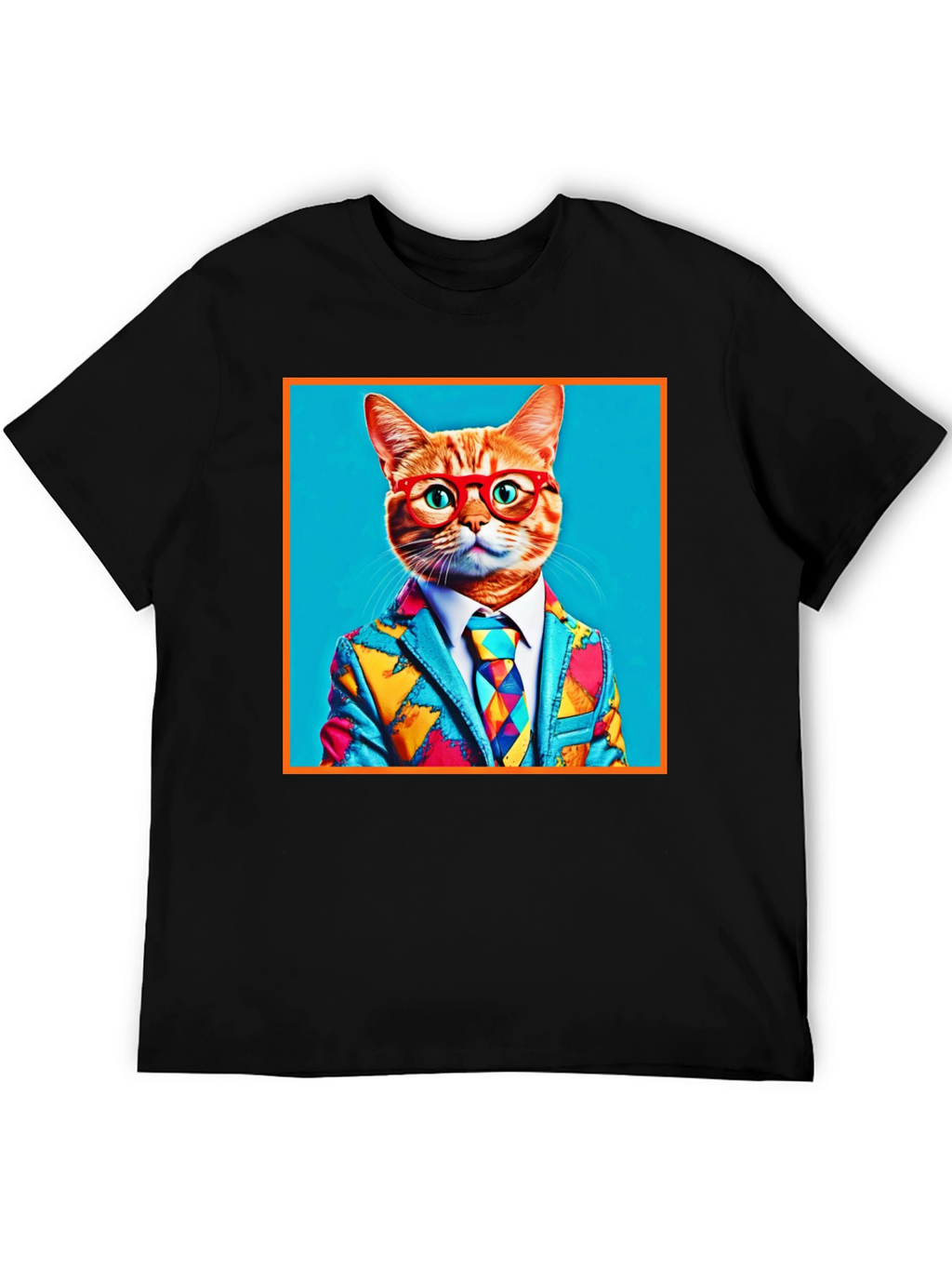 Cool Cat Suit Graphic T-Shirt - Novelty Menswear