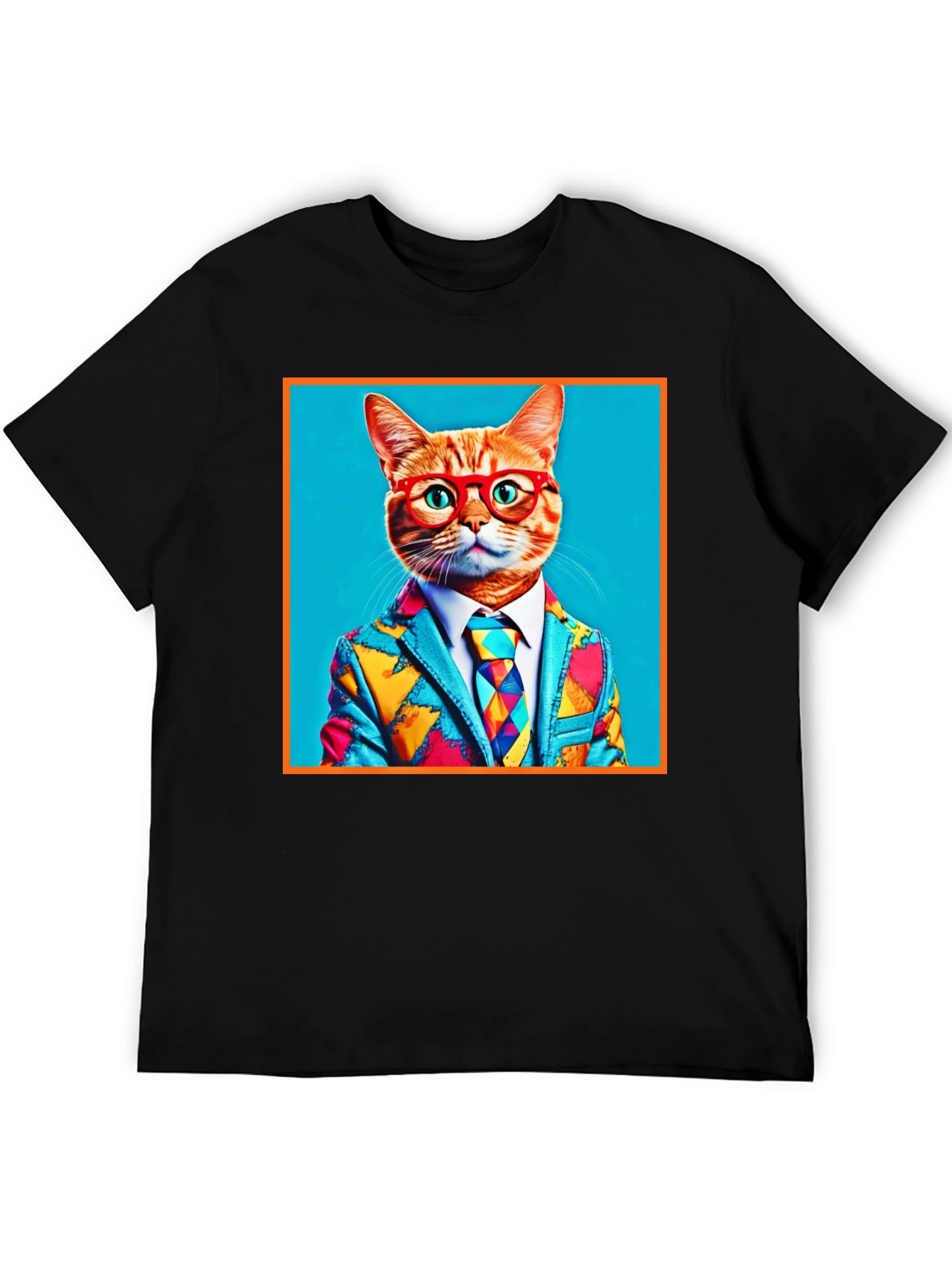 Cool Cat Suit Graphic T-Shirt - Novelty Menswear