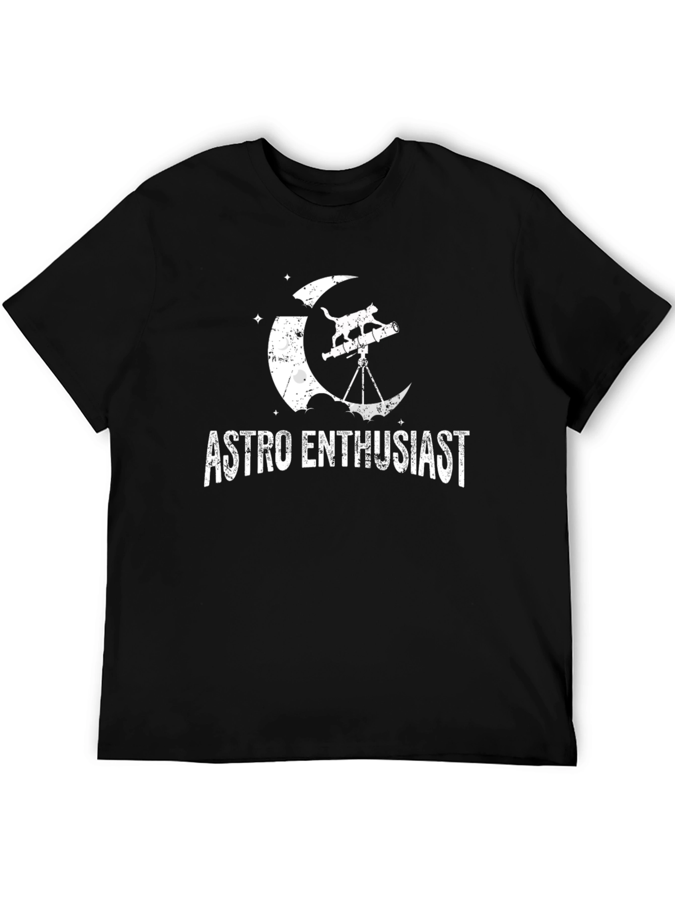 Astro Enthusiast Cat Telescope T-Shirt