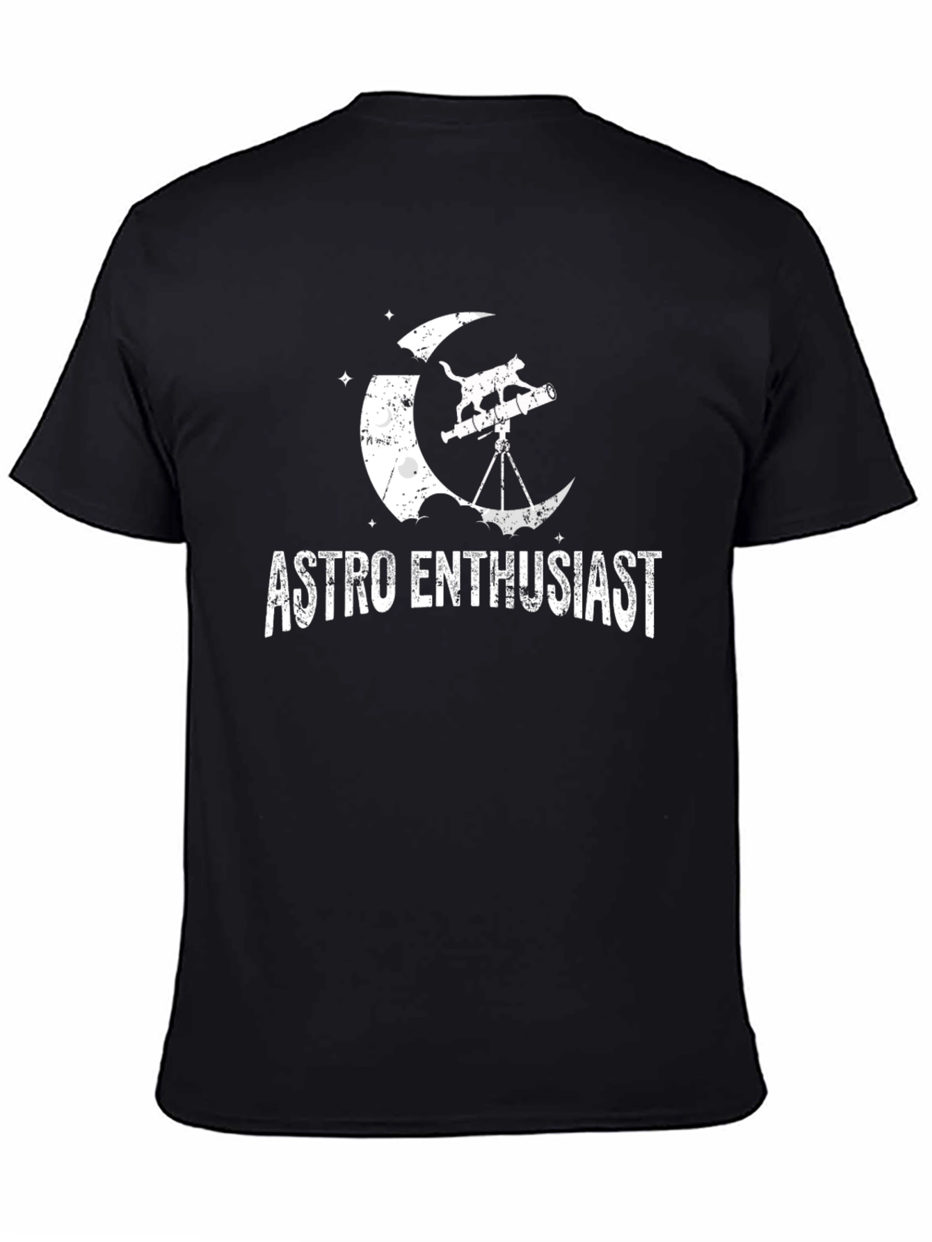 Astro Enthusiast Cat Telescope T-Shirt