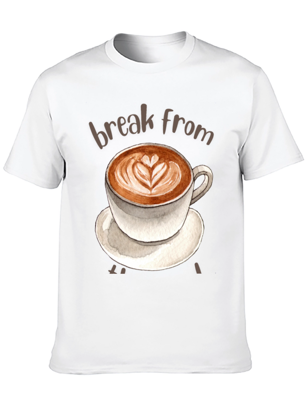 Coffee Break T-Shirt - Latte Art Tee