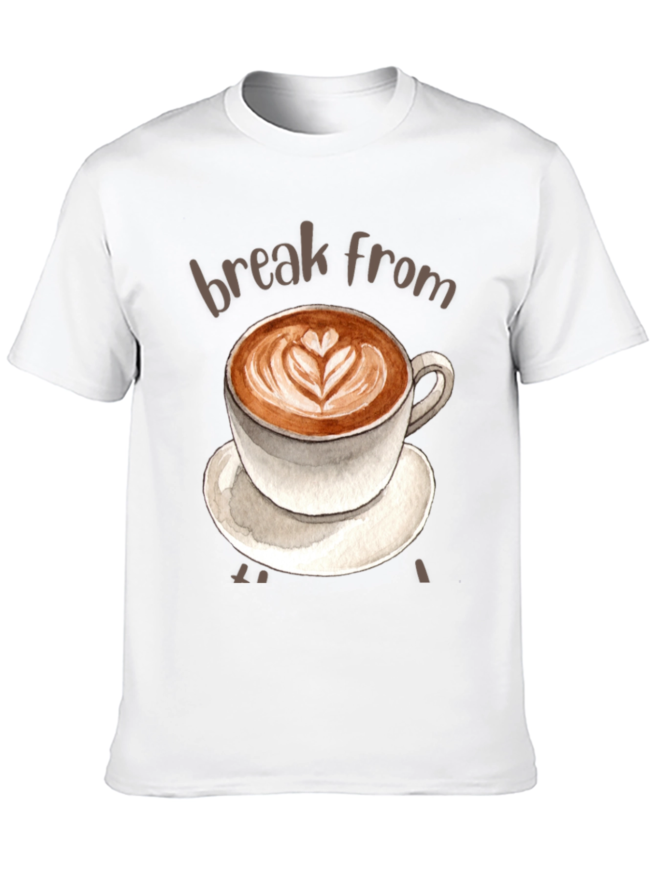 Coffee Break T-Shirt - Latte Art Tee