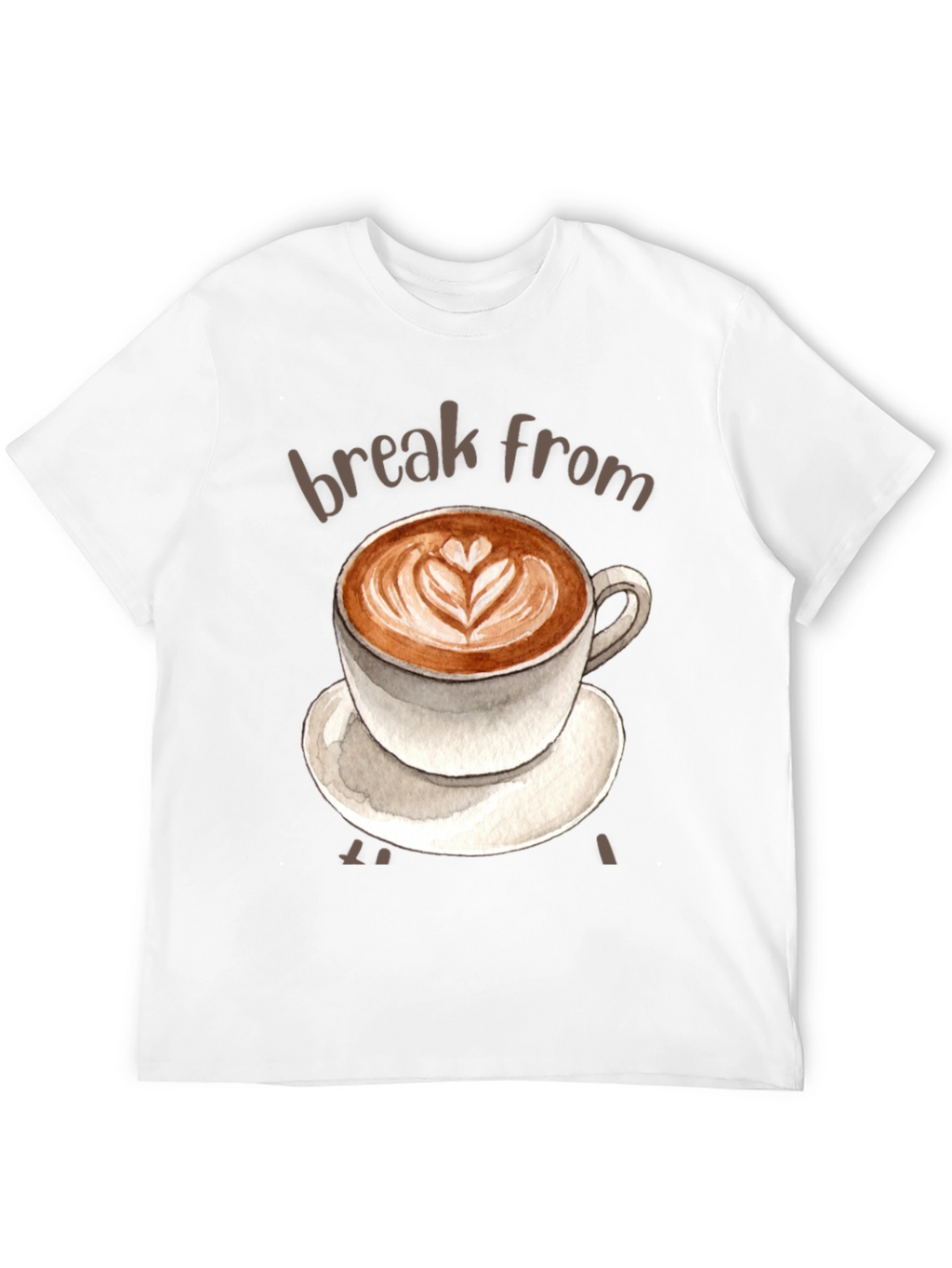 Coffee Break T-Shirt - Latte Art Tee