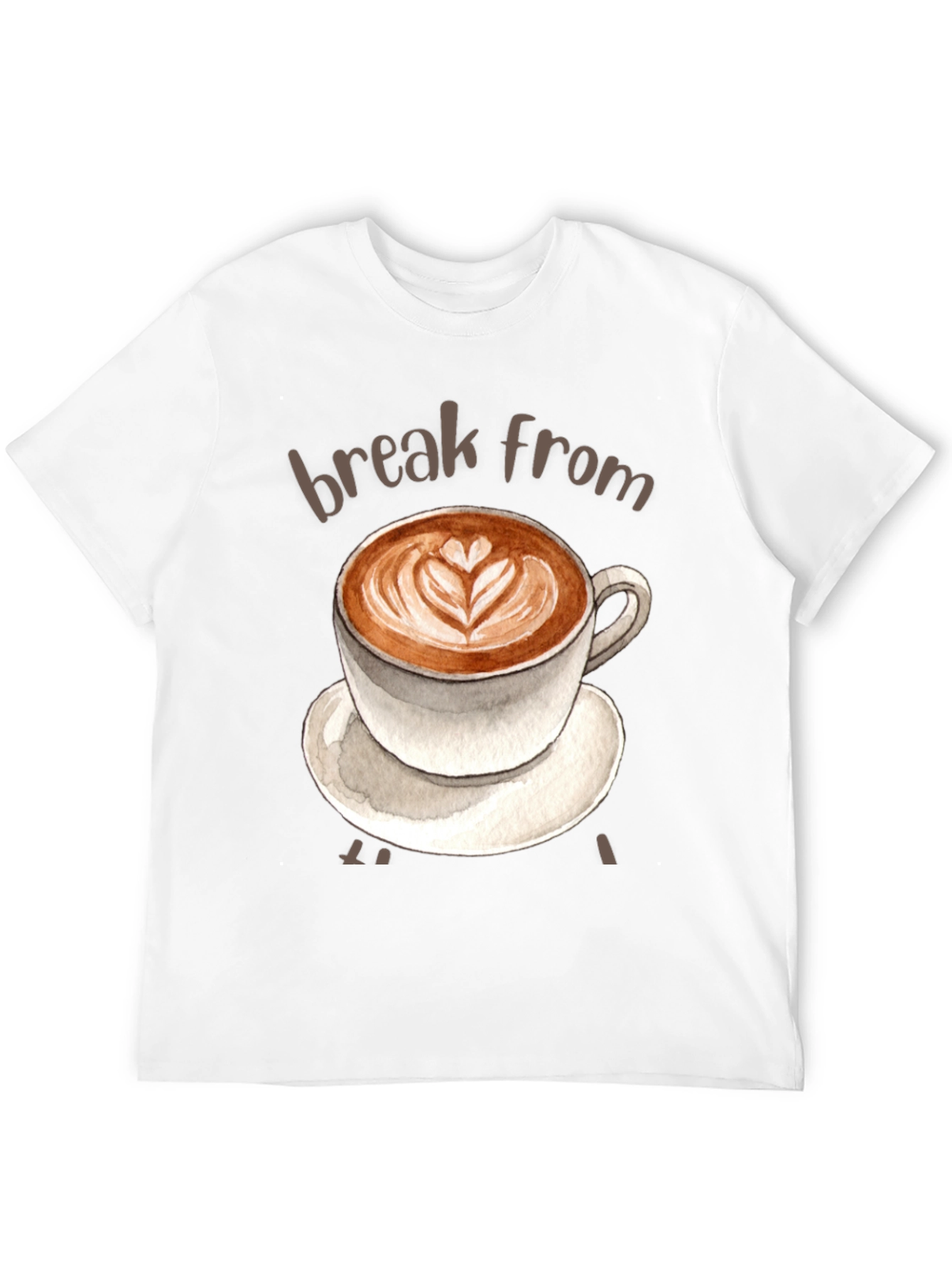 Coffee Break T-Shirt - Latte Art Tee