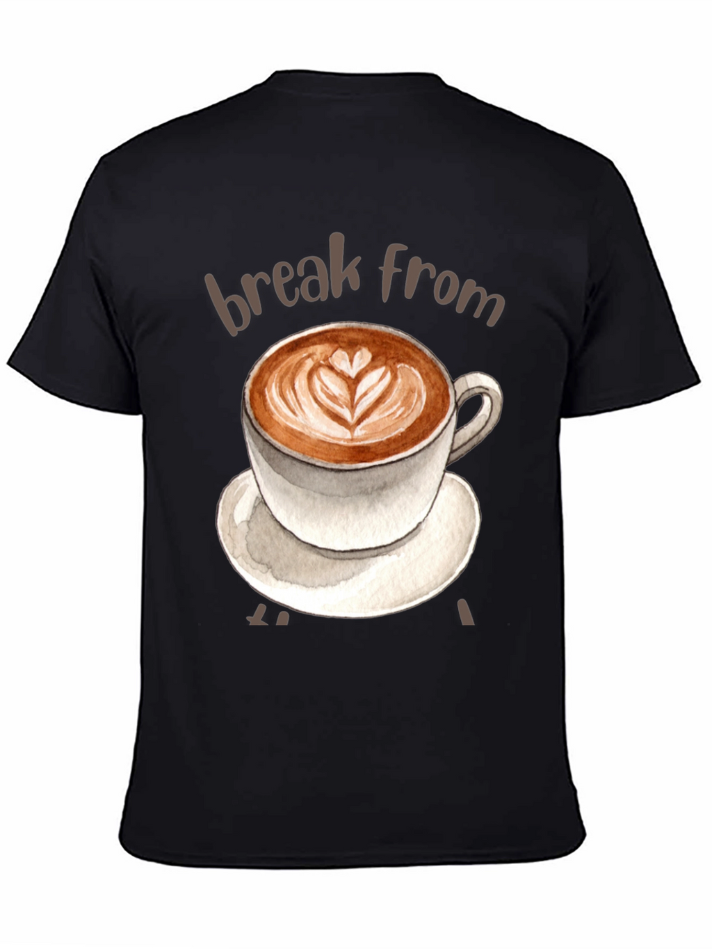 Coffee Break T-Shirt - Latte Art Tee