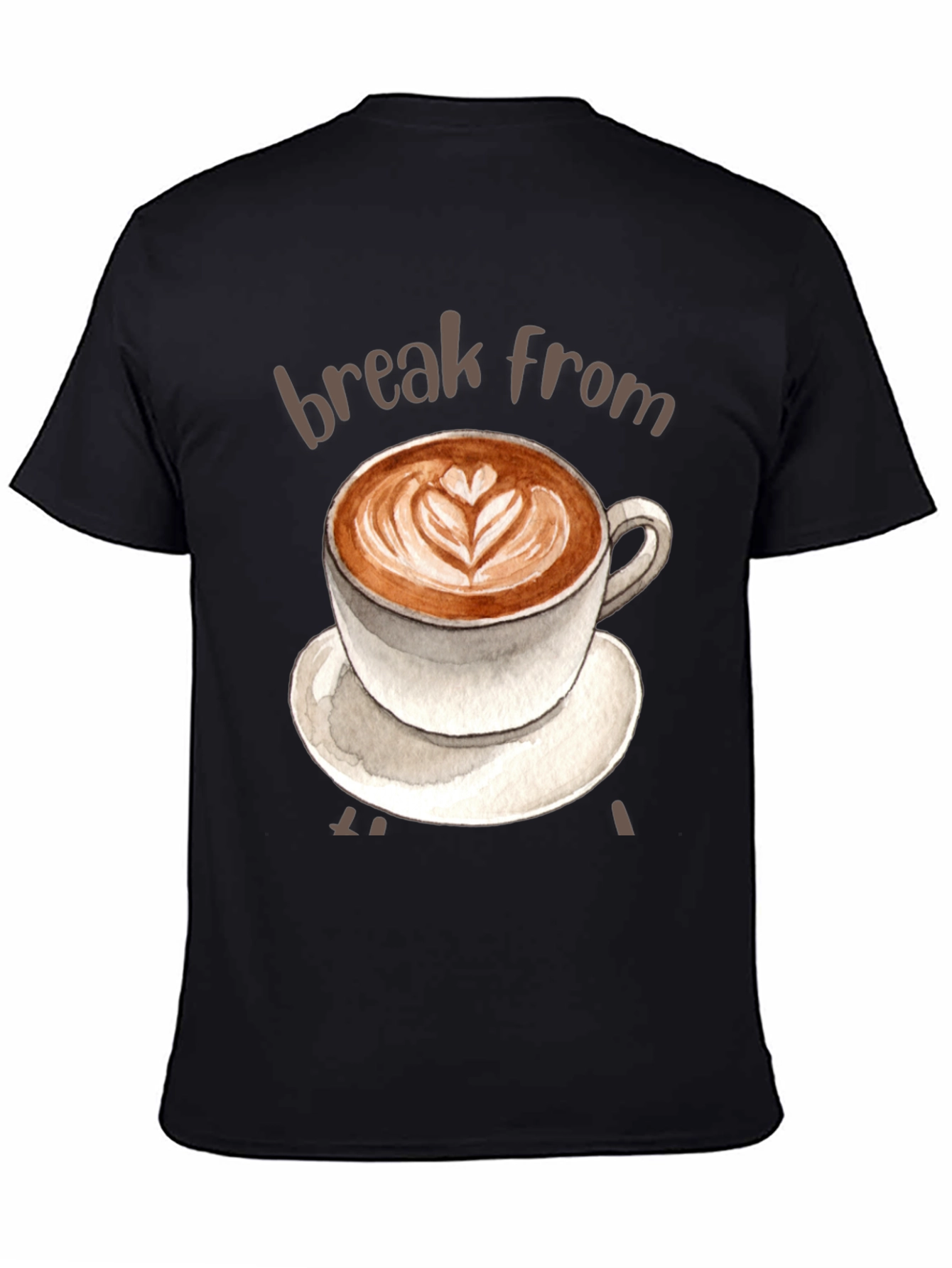 Coffee Break T-Shirt - Latte Art Tee