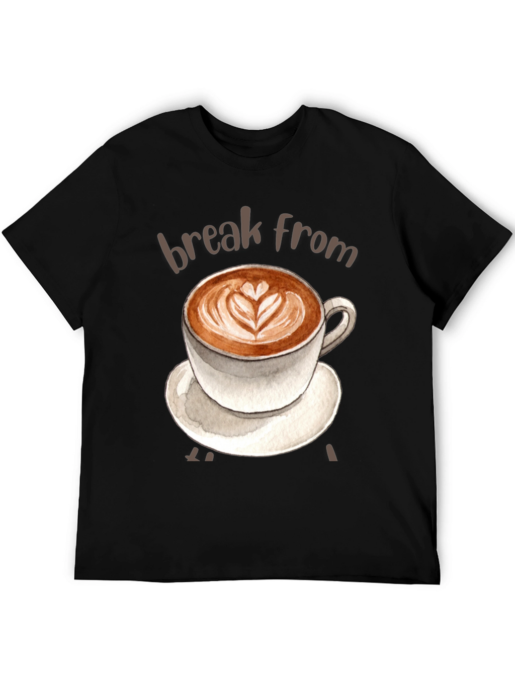 Coffee Break T-Shirt - Latte Art Tee