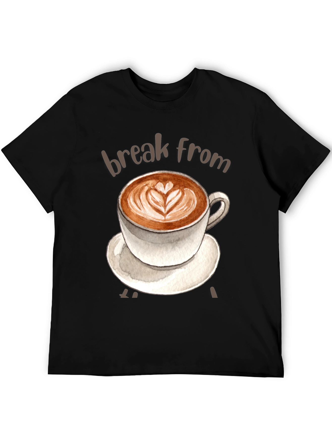 Coffee Break T-Shirt - Latte Art Tee