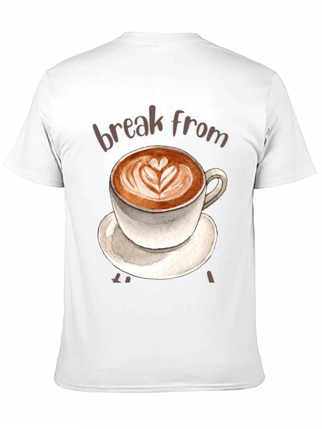 Coffee Break T-Shirt - Latte Art Tee