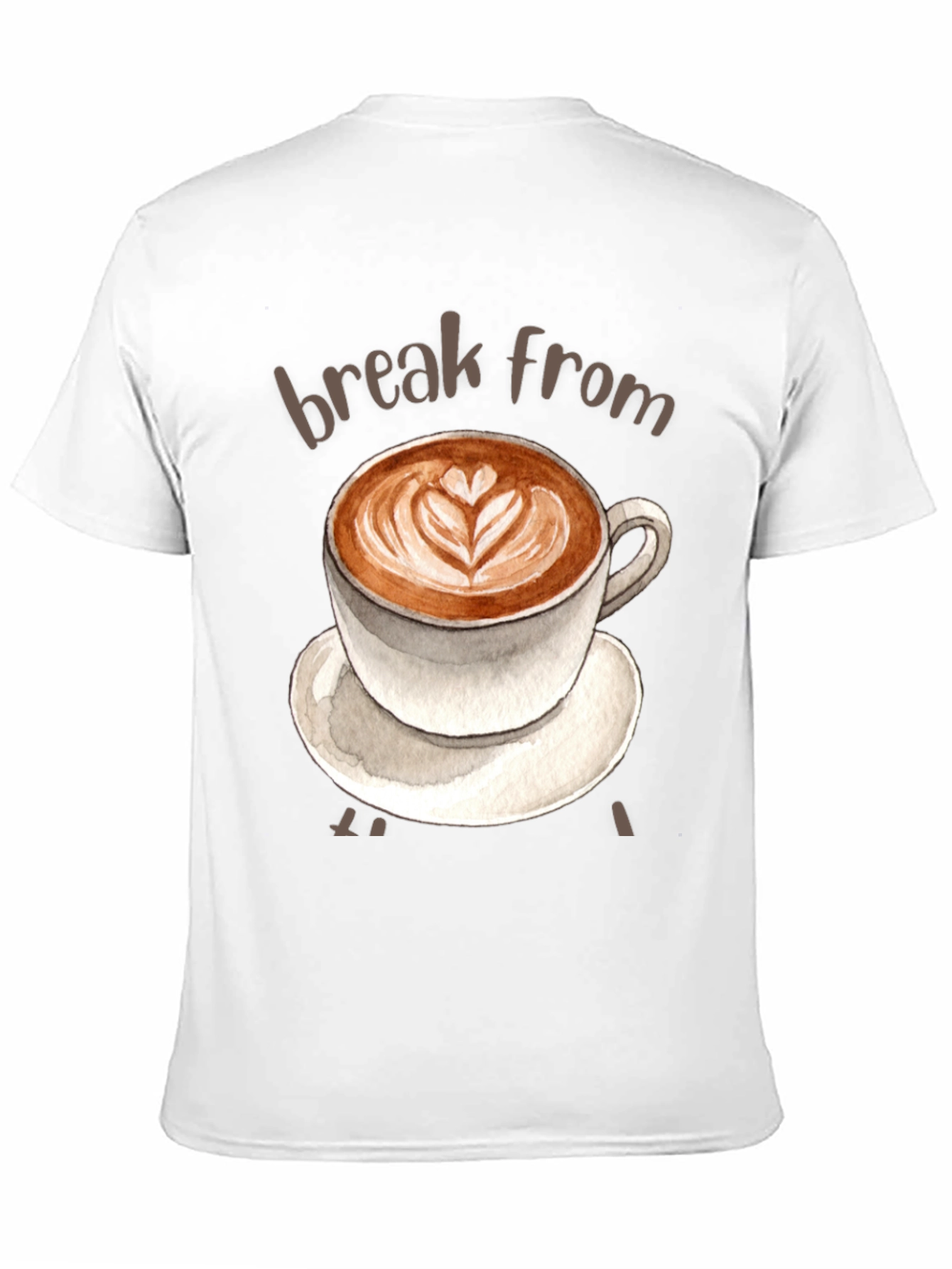 Coffee Break T-Shirt - Latte Art Tee
