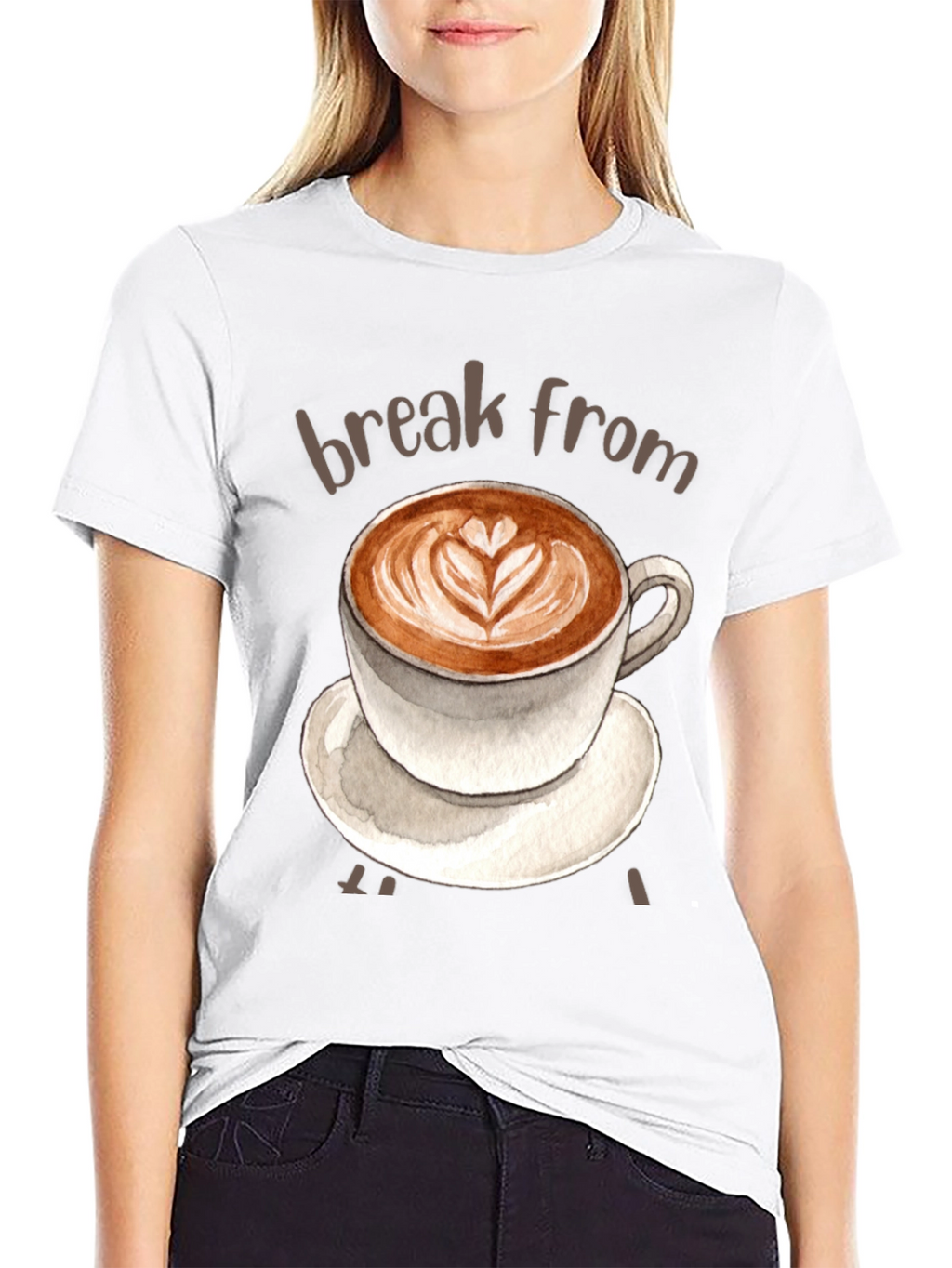 Coffee Break T-Shirt - Latte Art Tee