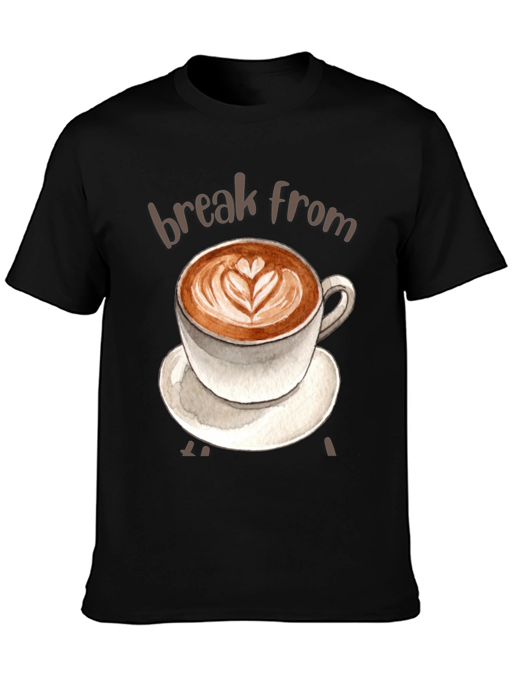 Coffee Break T-Shirt - Latte Art Tee
