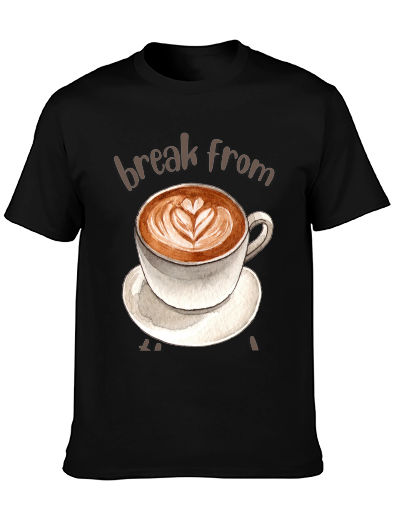 Coffee Break T-Shirt - Latte Art Tee