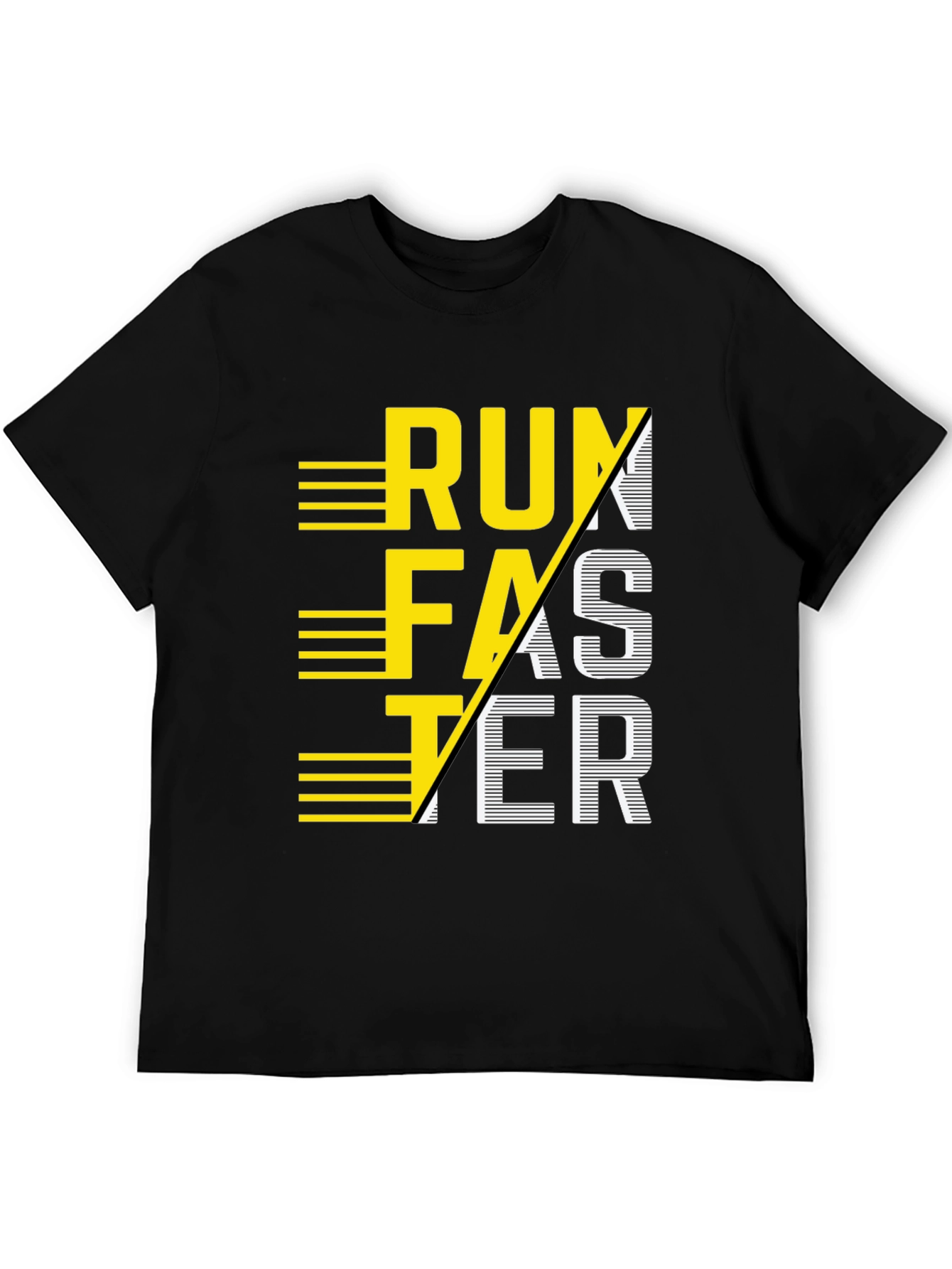 Run Faster Graphic Tee - Athletic Motivation Shirt