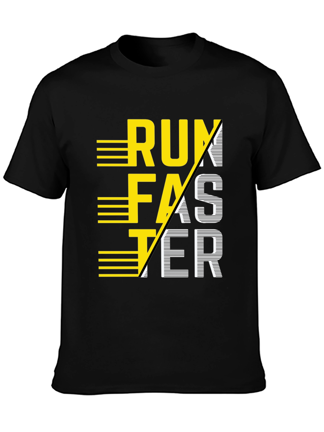 Run Faster Graphic Tee - Athletic Motivation Shirt