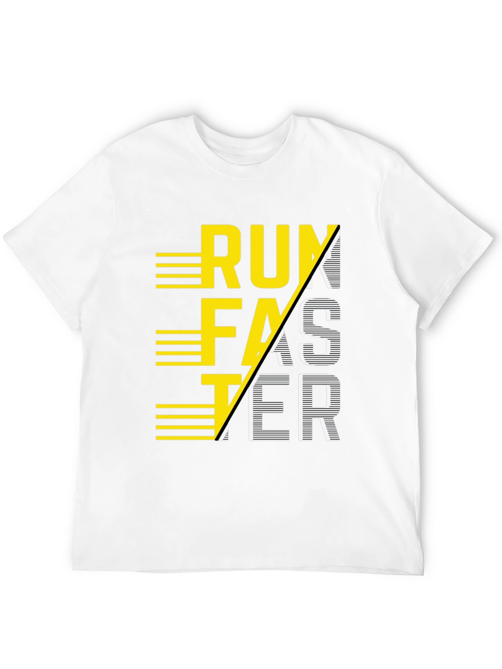 Run Faster Graphic Tee - Athletic Motivation Shirt