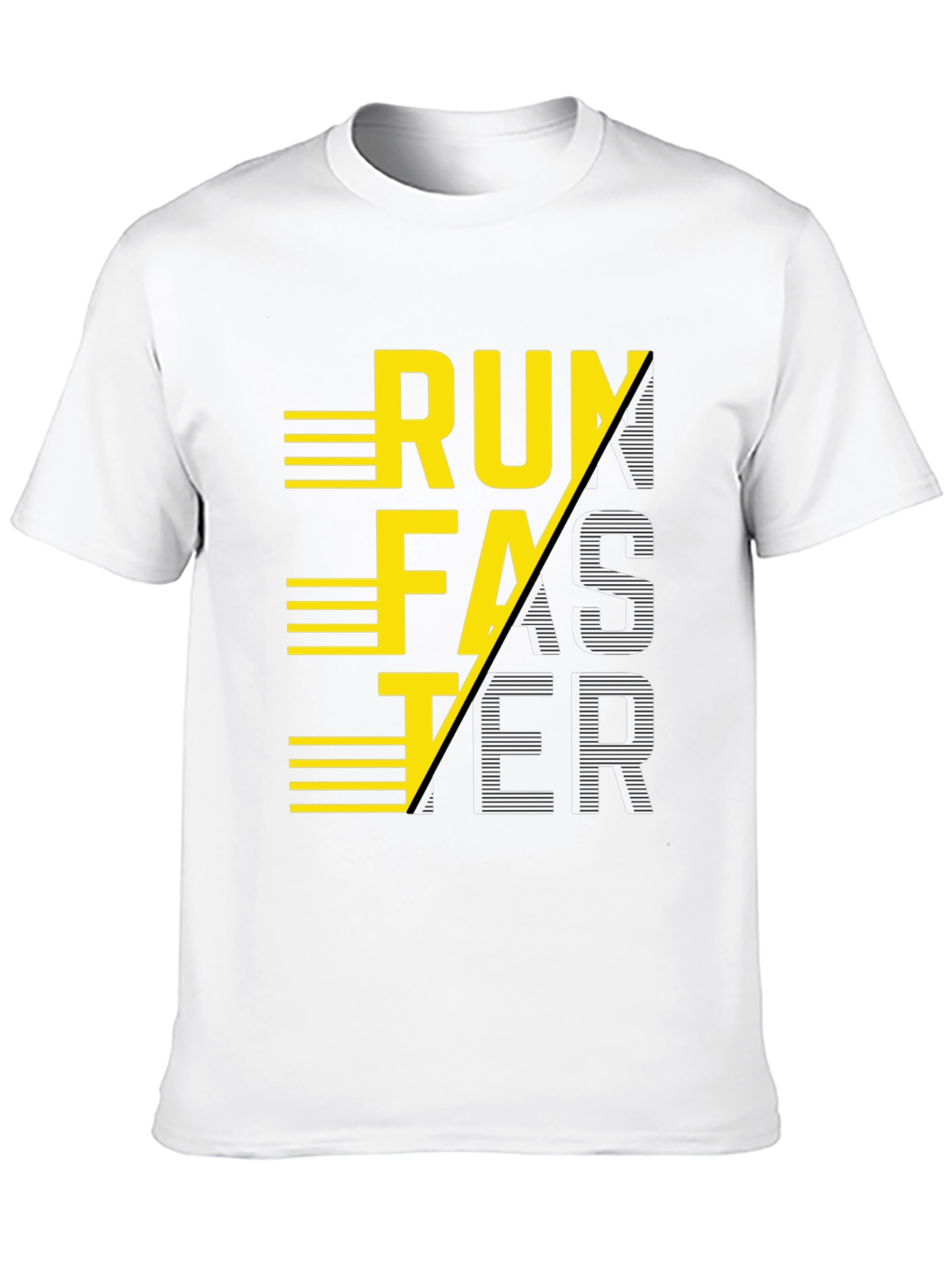 Run Faster Graphic Tee - Athletic Motivation Shirt