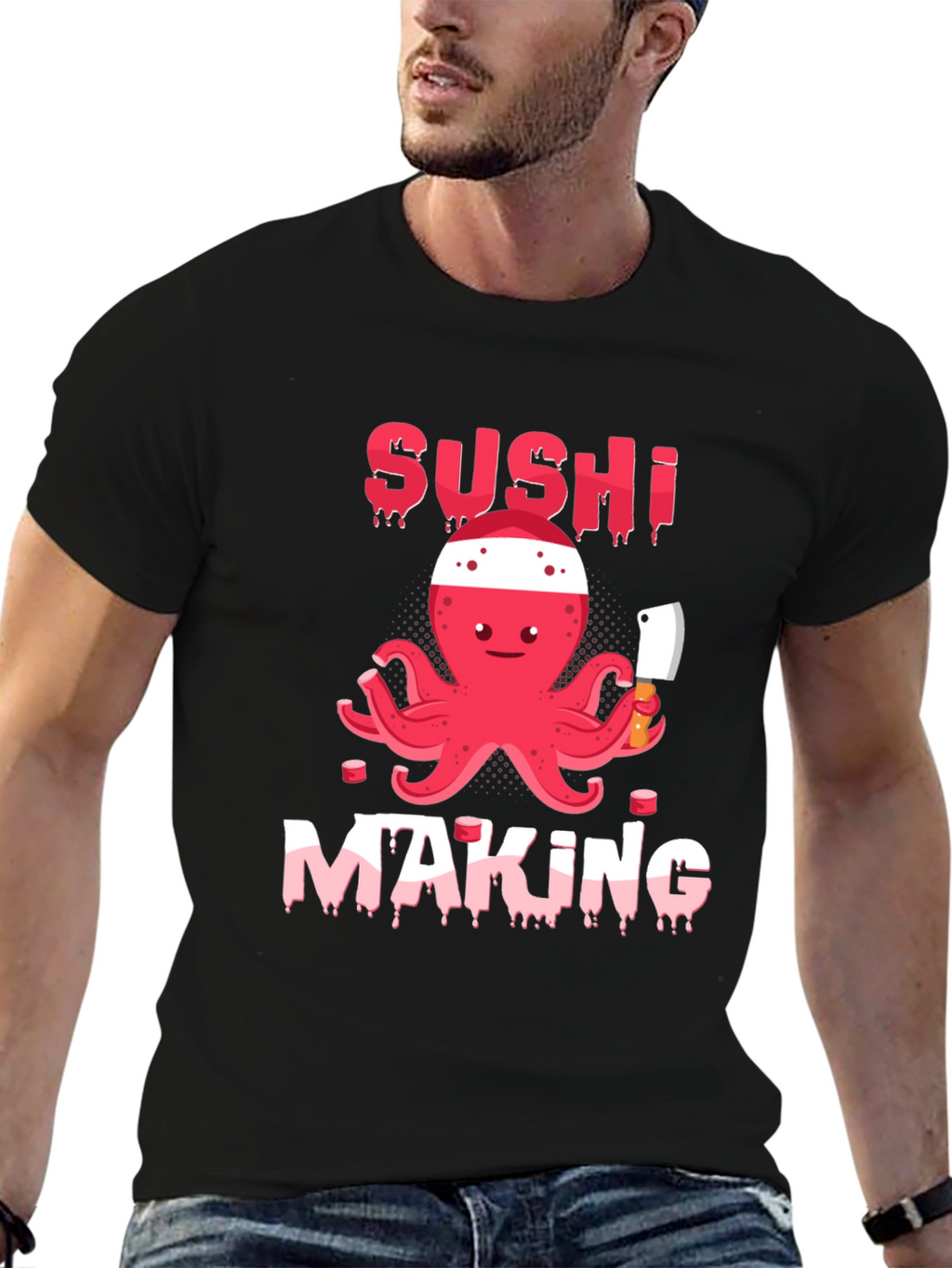 Sushi Making Octopus T-Shirt - Fun & Unique!