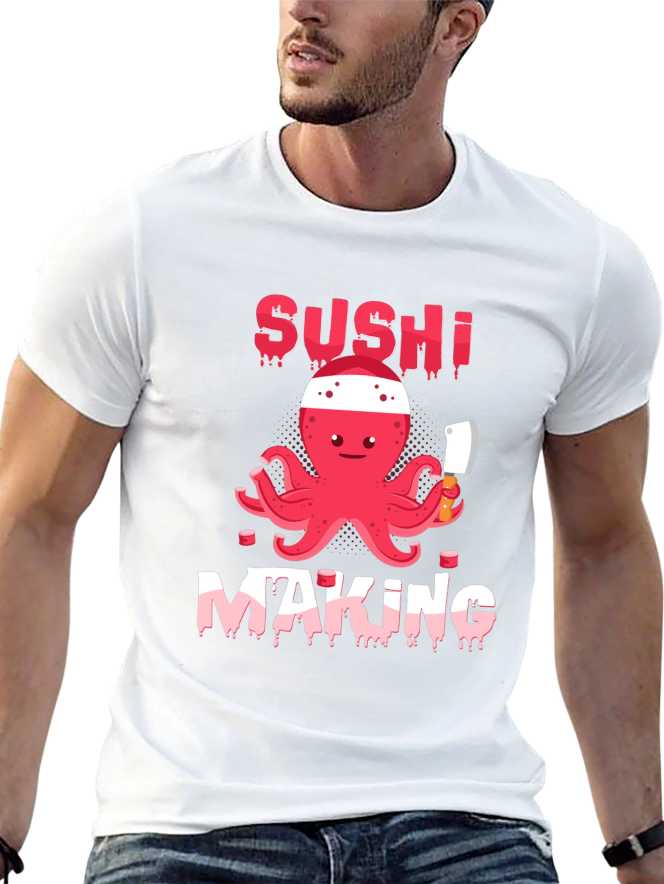 Sushi Making Octopus T-Shirt - Fun & Unique!