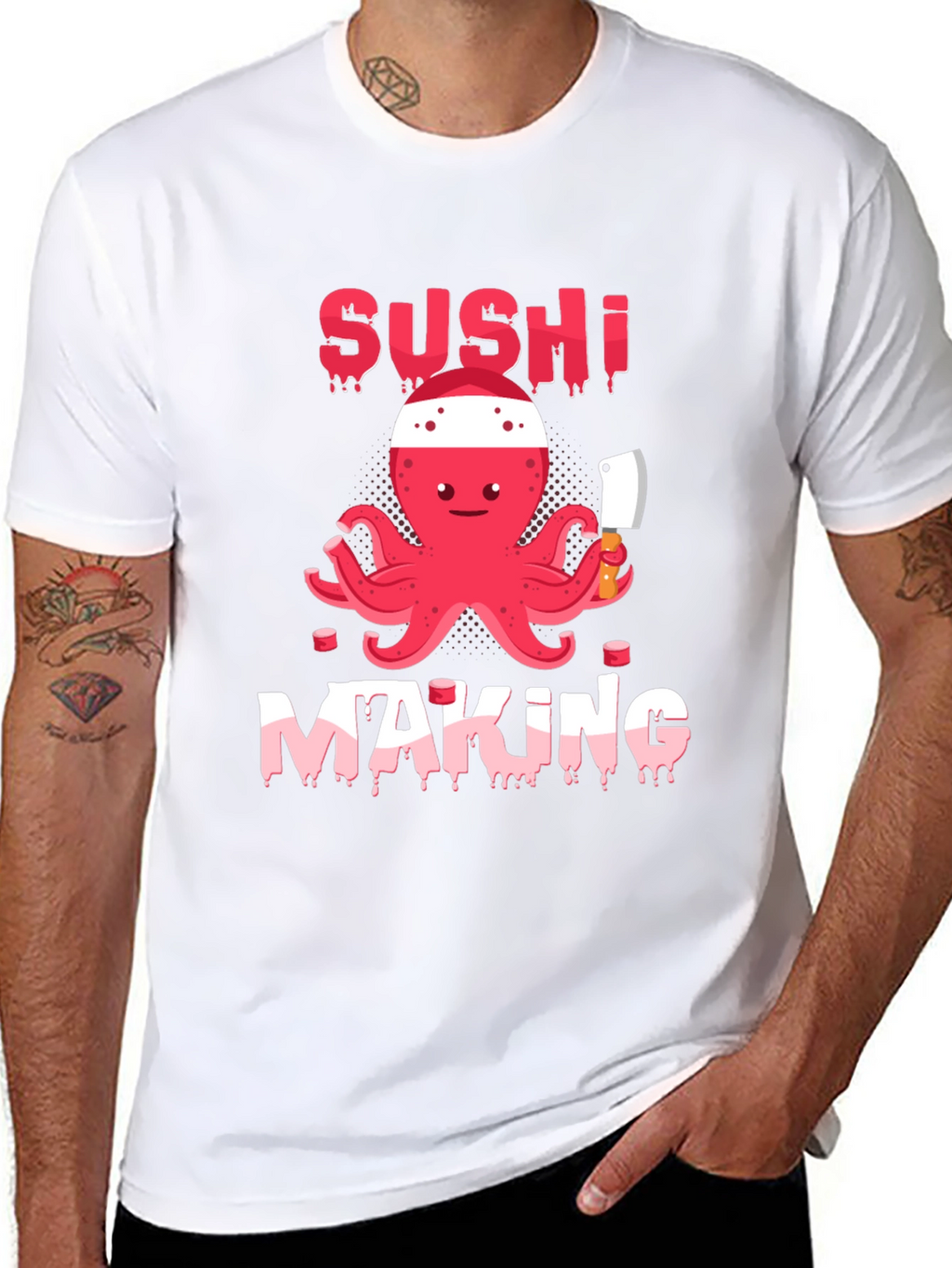 Sushi Making Octopus T-Shirt - Fun & Unique!