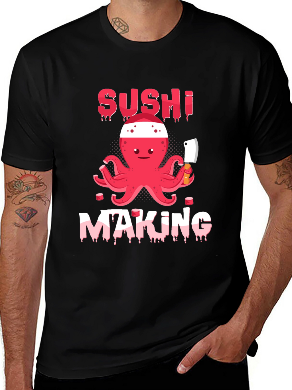 Sushi Making Octopus T-Shirt - Fun & Unique!