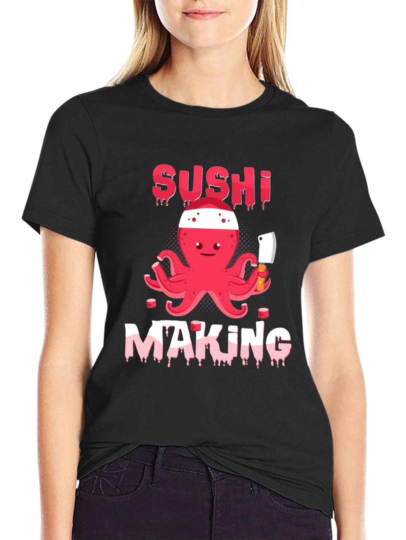 Sushi Making Octopus T-Shirt - Fun & Unique!