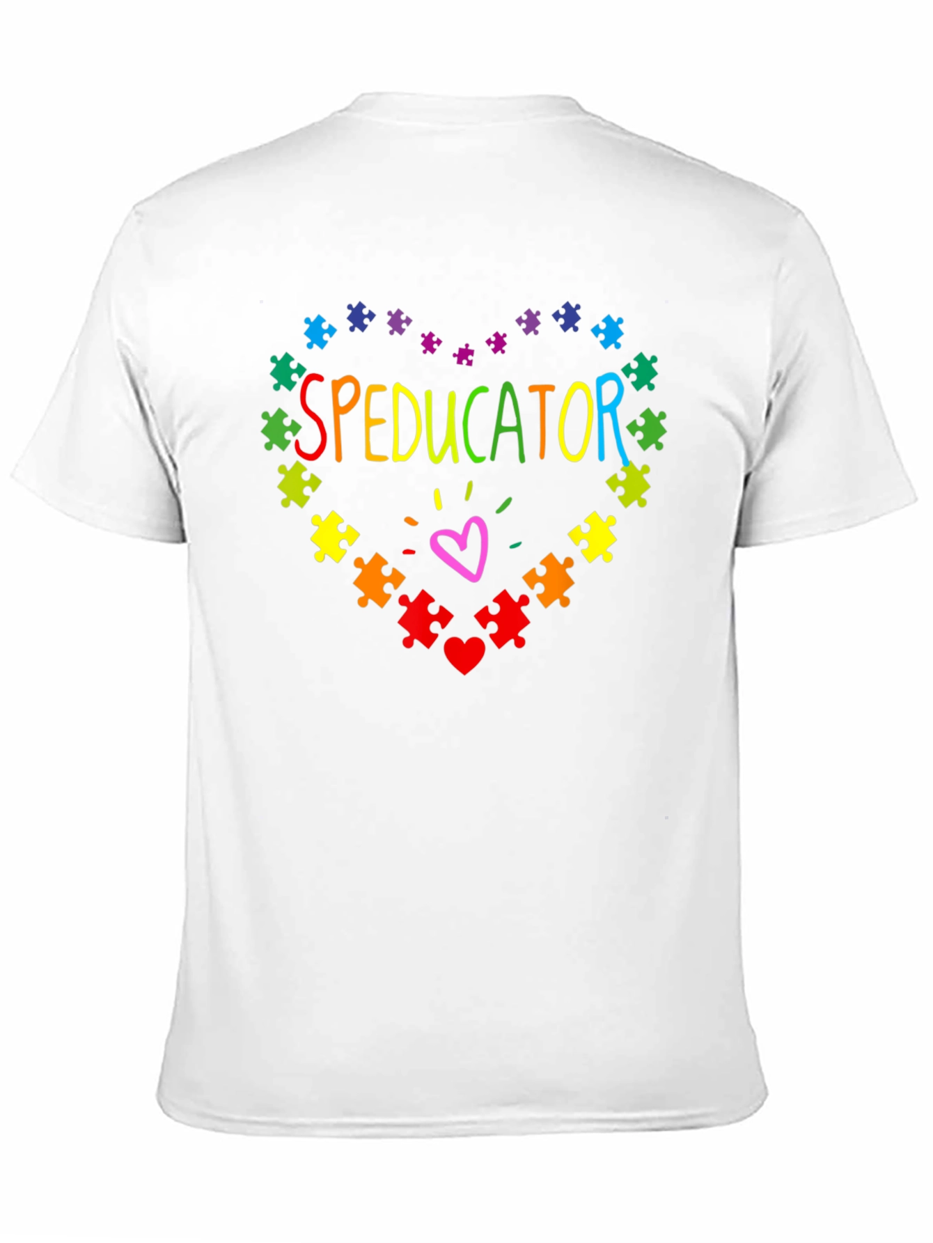 Speducator Autism Awareness Puzzle Heart T-Shirt
