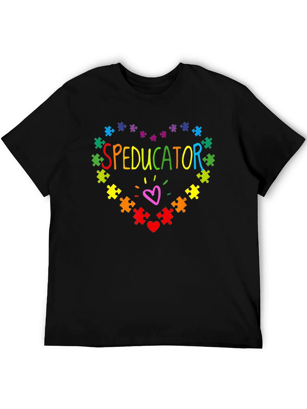 Speducator Autism Awareness Puzzle Heart T-Shirt