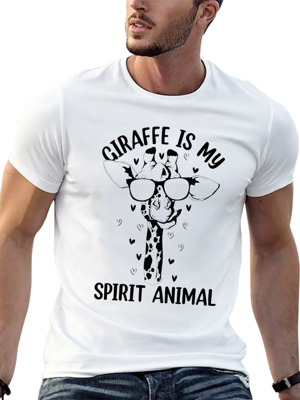 Giraffe Spirit Animal Graphic Tee