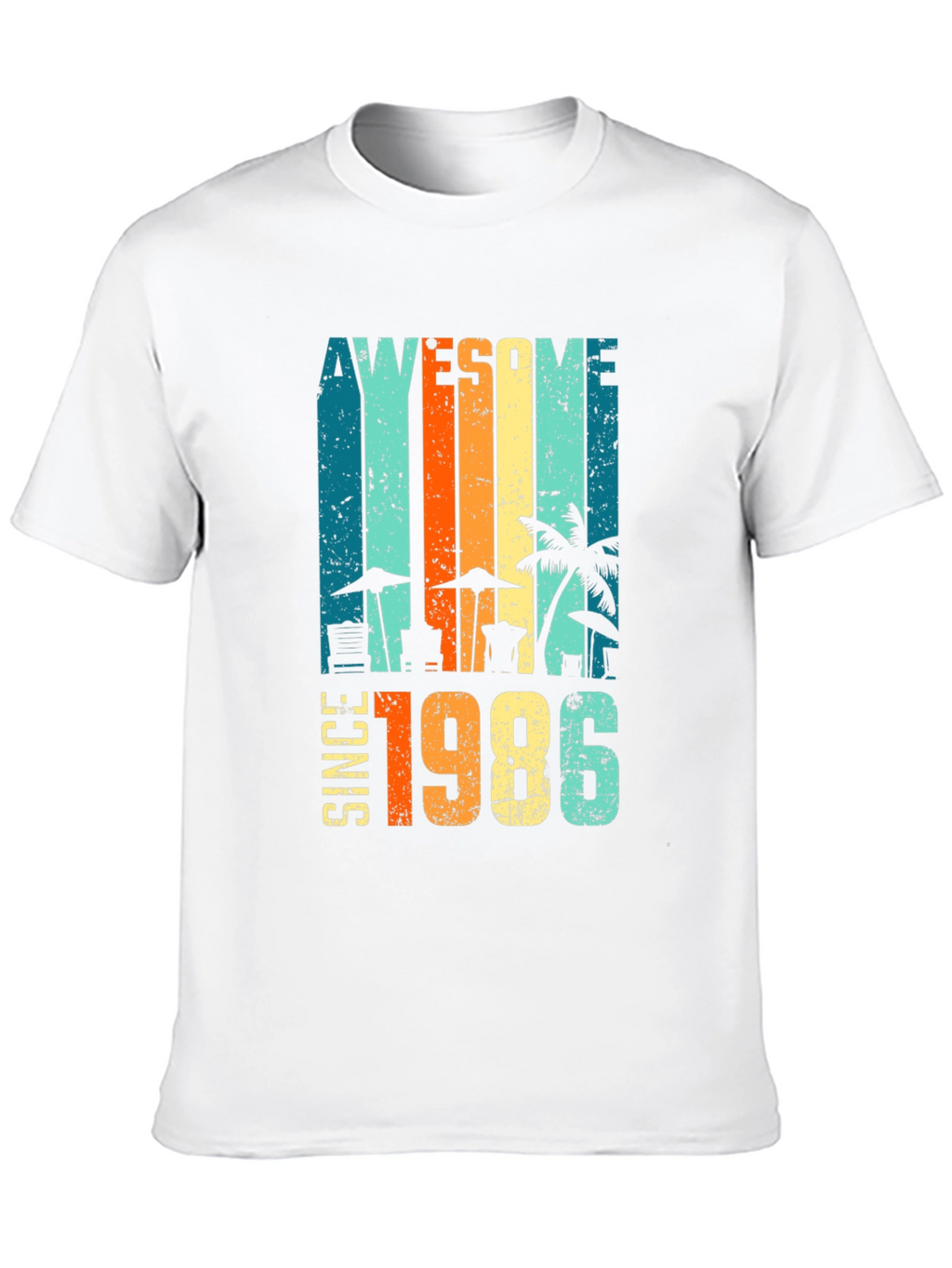 Awesome Since 1986 Retro Beach T-Shirt